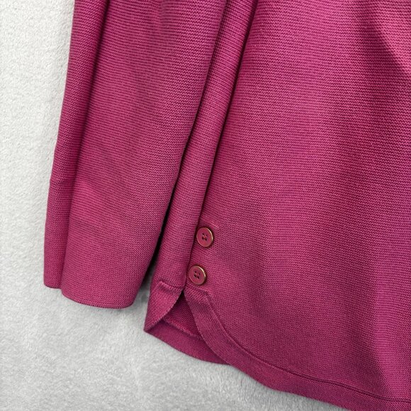 Lot of 2 Talbots Knit Sweater Womens Medium Blue Pink Button Hem Top Long Sleeve - Picture 8 of 16